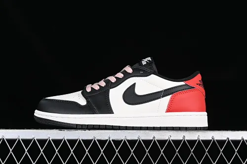 All categories Air Jordan Jordan series basketball shoes Air Jordan 1 Low Z version Air Jordan 1 Low AJ1 Joe 1 black rice red toe low-top cultural casual sneakers HF8828-100